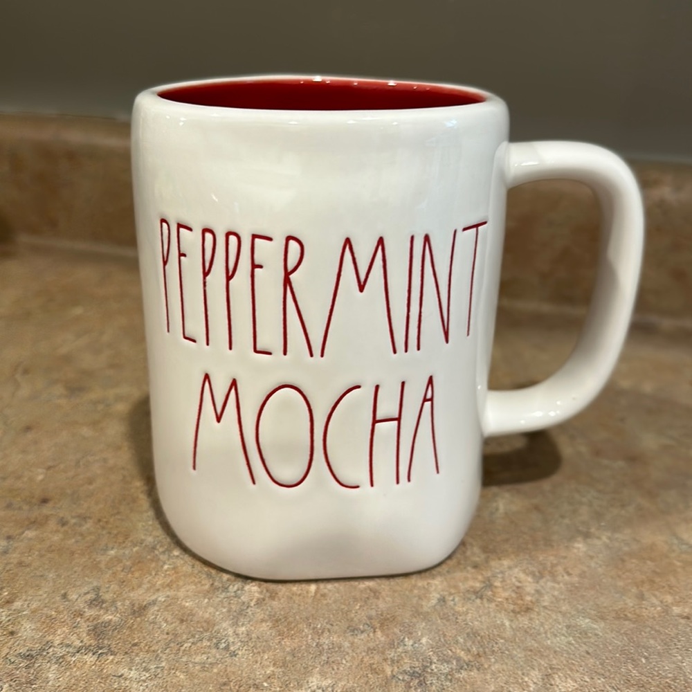 Rae Dunn peppermint mocha mug